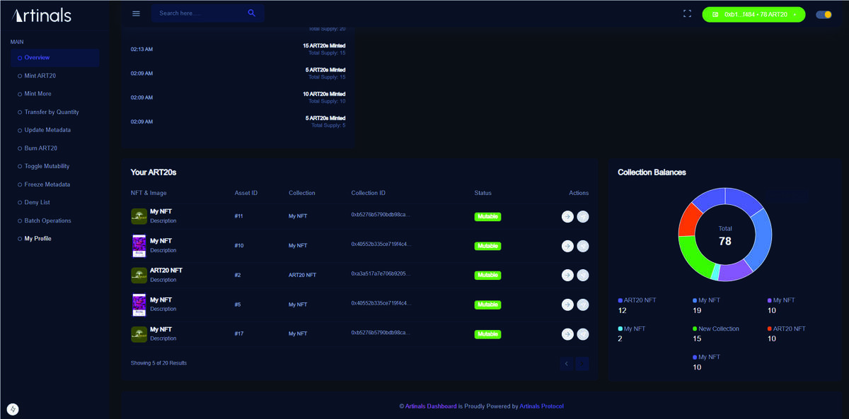 Balance Management Interface